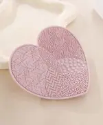 پد سیلیکونی شستشوی براش (قلبی)