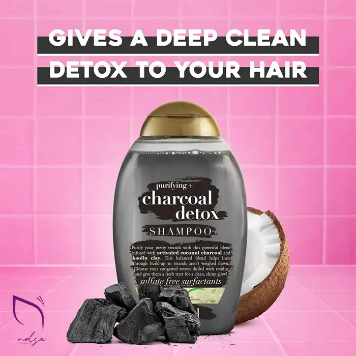 اثر بخشی شامپو ذغال او جی ایکس OGX charcoal detox
