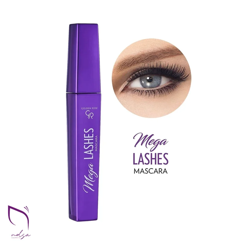 استفاده از ریمل گلدن رز مدل Mega Lashes