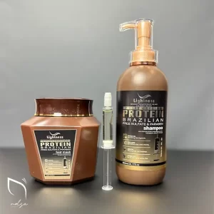 شامپو و ماسک مو لایتنس مدل Protein Brazilian