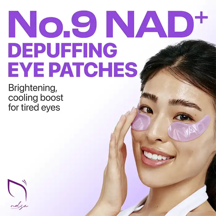 پچ زیر چشم نامبوزین شماره ۹ – حاوی NAD⁺ و کلاژن برای رفع چروک و تیرگی ویژگی های پچ زیر چشم نامبوزین شماره ۹