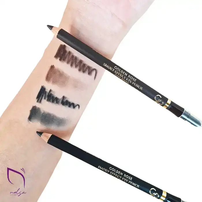 تست مداد چشم گلدن رز مدل اسموکی