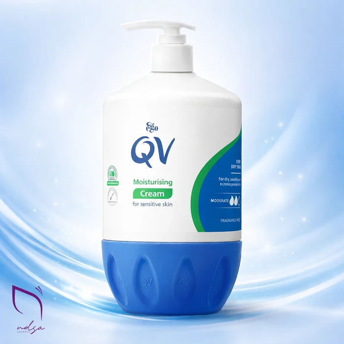 آبرسان پوست حساس کیووی کرم مرطوب کننده و آبرسان پوست حساس کیووی QV (500 میل)