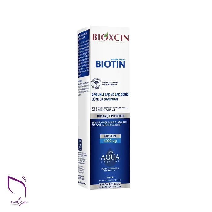 خرید شامپو ضد ریزش بیوتین بیوکسین مدل AQUA THERMAL اصل