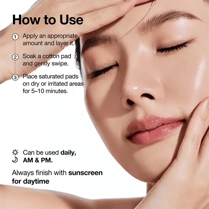 نحوه استفاده تونر PDRN و هیالورونیک آنوا