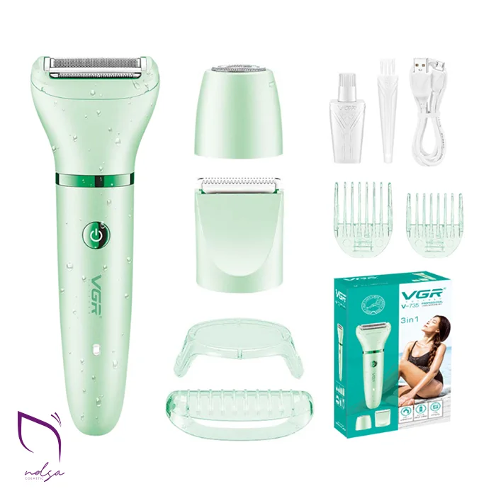 خرید اپیلاتور وی جی آر مدل V-735 قیمت اپیلاتور وی جی آر مدل V-735