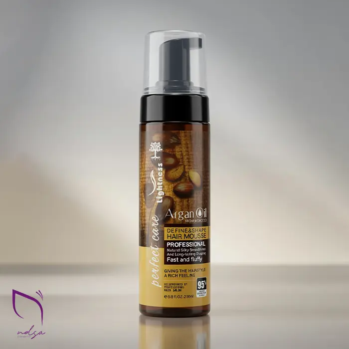 موس مو روغن آرگان لایتنس - حجم دهنده، حالت دهنده و ضد وز مو موس مو روغن آرگان لایتنس - حجم دهنده، حالت دهنده و ضد وز مو | نلساشاپ