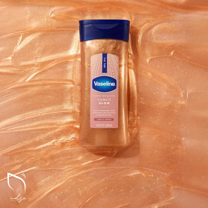 روغن بدن شاین دار وازلین Sunlit Glow اصل روغن بدن شاین دار وازلین Sunlit Glow اصل