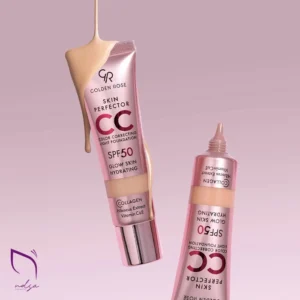 سی سی کرم گلدن رز | کرم‌پودر سبک و اصلاح‌کننده رنگ پوست با SPF 50